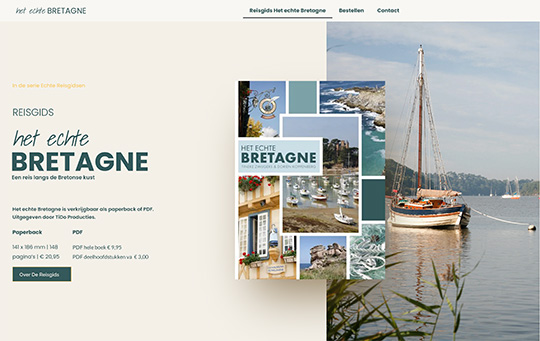 Website over reisgids Het echte Bretagne